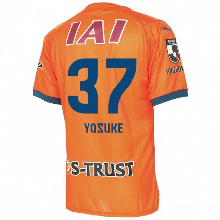 Kandiny Bambino Maglia Yosuke Morishige #37 Arancione Blu Kit Gara Home 2024/25 Maglietta