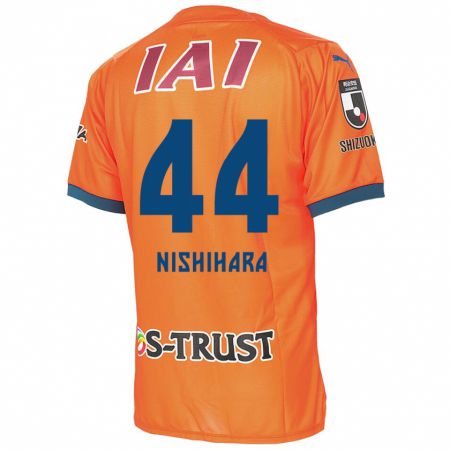 Kandiny Kinderen Motoki Nishihara #44 Oranje Blauw Thuisshirt Thuistenue 2024/25 T-Shirt België