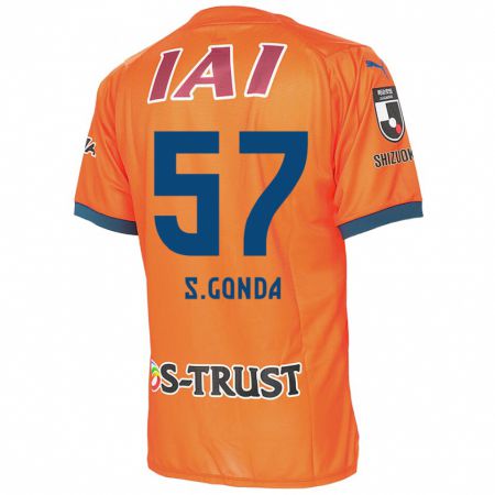 Kandiny Kinder Shuichi Gonda #57 Orange Blau Heimtrikot Trikot 2024/25 T-Shirt Österreich