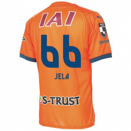 Kandiny Kinderen Jelani Reshaun Sumiyoshi #66 Oranje Blauw Thuisshirt Thuistenue 2024/25 T-Shirt