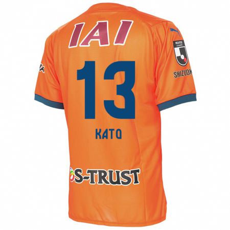 Kandiny Niño Camiseta Daiya Kato #13 Naranja Azul 1ª Equipación 2024/25 La Camisa México