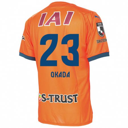 Kandiny Kinderen Shu Okada #23 Oranje Blauw Thuisshirt Thuistenue 2024/25 T-Shirt België