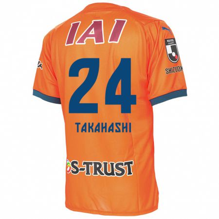 Kandiny Niño Camiseta Yuzuki Takahashi #24 Naranja Azul 1ª Equipación 2024/25 La Camisa México