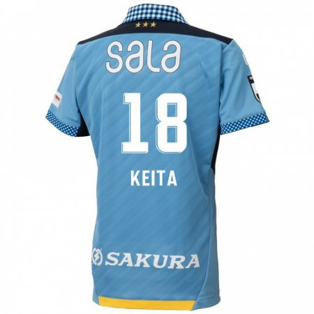 Kandiny Niño Camiseta Keita Takahata #18 Azul Negro 1ª Equipación 2024/25 La Camisa