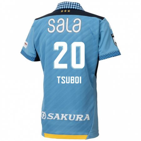 Kandiny Kinderen Yuya Tsuboi #20 Blauw Zwart Thuisshirt Thuistenue 2024/25 T-Shirt België