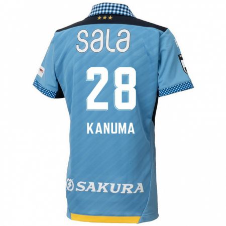 Kandiny Niño Camiseta Naoki Kanuma #28 Azul Negro 1ª Equipación 2024/25 La Camisa