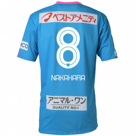 Kandiny Kinderen Hikaru Nakahara #8 Blauw Roze Thuisshirt Thuistenue 2024/25 T-Shirt België