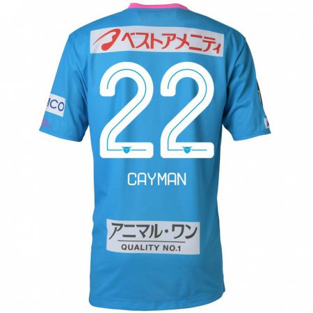 Kandiny Kinderen Cayman Togashi #22 Blauw Roze Thuisshirt Thuistenue 2024/25 T-Shirt België