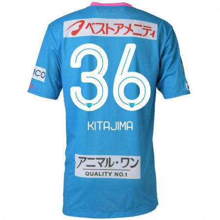 Kandiny Kinderen Fumiya Kitajima #36 Blauw Roze Thuisshirt Thuistenue 2024/25 T-Shirt België