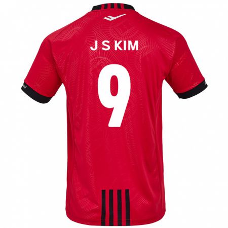 Kandiny Kinderen Shin-Jin Kim #9 Rood Zwart Thuisshirt Thuistenue 2024/25 T-Shirt