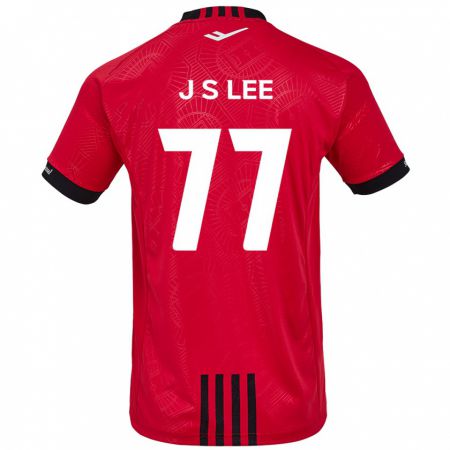 Kandiny Kinderen Seung-Joon Lee #77 Rood Zwart Thuisshirt Thuistenue 2024/25 T-Shirt België