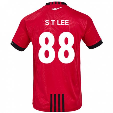 Kandiny Kinderen Tae-Seok Lee #88 Rood Zwart Thuisshirt Thuistenue 2024/25 T-Shirt