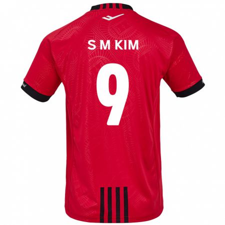 Kandiny Kinderen Min-Sung Kim #9 Rood Zwart Thuisshirt Thuistenue 2024/25 T-Shirt