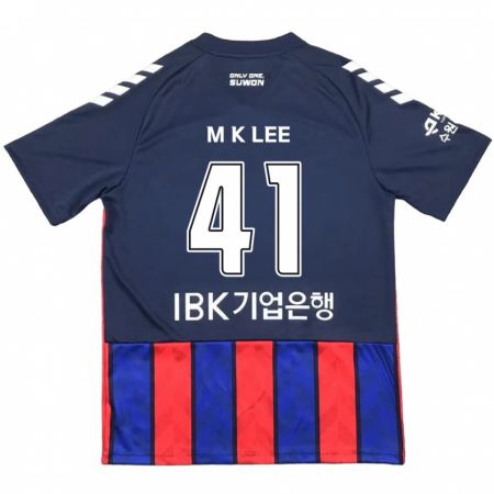 Kandiny Kinderen Kyung-Min Lee #41 Blauw Rood Thuisshirt Thuistenue 2024/25 T-Shirt België