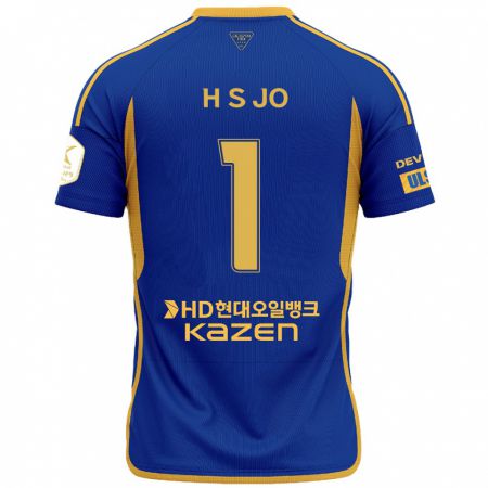 Kandiny Kinderen Su-Hyeok Jo #1 Blauw Geel Thuisshirt Thuistenue 2024/25 T-Shirt België