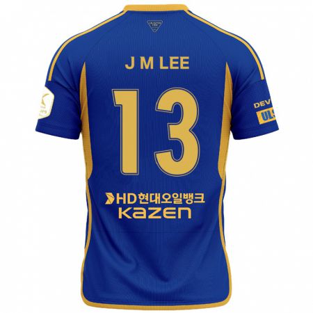 Kandiny Kinderen Myung-Jae Lee #13 Blauw Geel Thuisshirt Thuistenue 2024/25 T-Shirt België