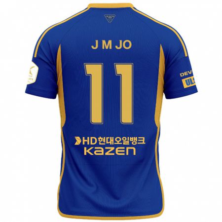 Kandiny Kinderen Min-Jae Jo #11 Blauw Geel Thuisshirt Thuistenue 2024/25 T-Shirt