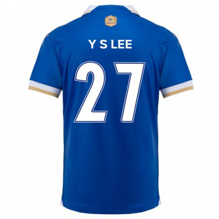 Kandiny Kinderen Shi-Yeong Lee #27 Blauw Wit Thuisshirt Thuistenue 2024/25 T-Shirt België