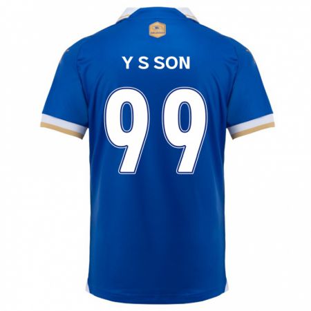 Kandiny Kinder Suk-Yong Son #99 Blau Weiss Heimtrikot Trikot 2024/25 T-Shirt Österreich