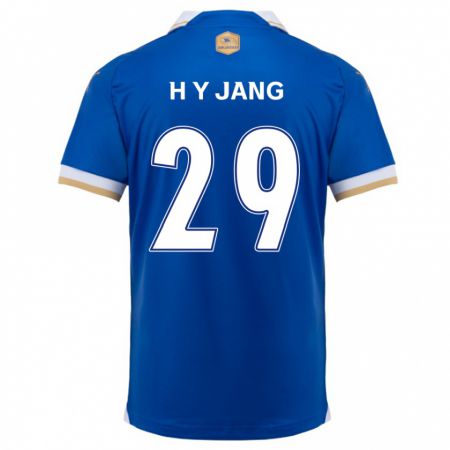 Kandiny Kinderen Yo-Han Jang #29 Blauw Wit Thuisshirt Thuistenue 2024/25 T-Shirt België