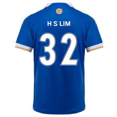 Kandiny Kinder Seong-Hyeon Lim #32 Blau Weiss Heimtrikot Trikot 2024/25 T-Shirt Österreich