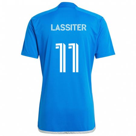 Kandiny Kinderen Ariel Lassiter #11 Blauw Wit Thuisshirt Thuistenue 2024/25 T-Shirt België