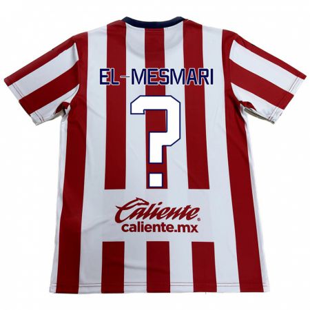 Kandiny Bambino Maglia Bruce El-Mesmari #0 Rosso Bianco Kit Gara Home 2024/25 Maglietta