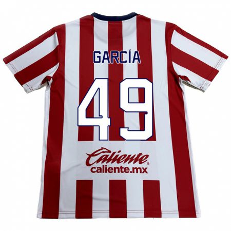 Kandiny Kinderen Gilberto García #49 Rood Wit Thuisshirt Thuistenue 2024/25 T-Shirt België