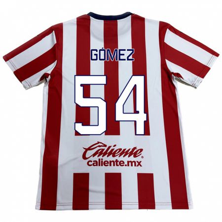 Kandiny Kinderen Miguel Gómez #54 Rood Wit Thuisshirt Thuistenue 2024/25 T-Shirt