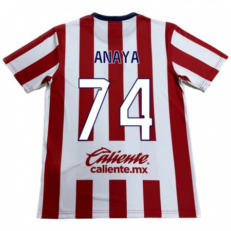 Kandiny Bambino Maglia Mario Anaya #74 Rosso Bianco Kit Gara Home 2024/25 Maglietta