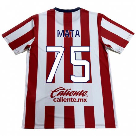 Kandiny Kinderen Hugo Mata #75 Rood Wit Thuisshirt Thuistenue 2024/25 T-Shirt