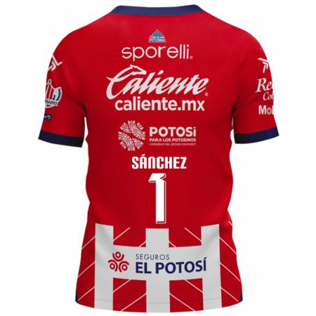 Kandiny Bambino Maglia Andrés Sánchez #1 Rosso Bianco Kit Gara Home 2024/25 Maglietta