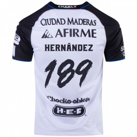 Kandiny Kinderen Sebastián Hernández #189 Zwart Blauw Thuisshirt Thuistenue 2024/25 T-Shirt België