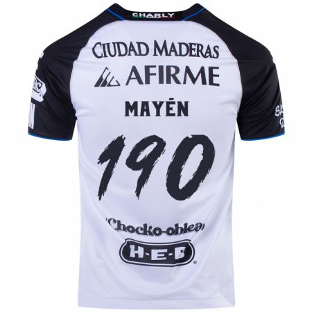 Kandiny Kinderen Eduardo Mayén #190 Zwart Blauw Thuisshirt Thuistenue 2024/25 T-Shirt België