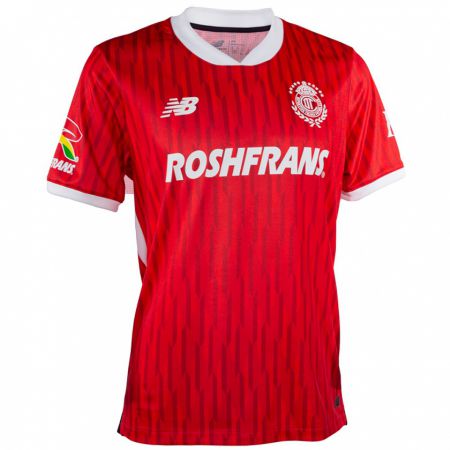 Kandiny Kinderen Brian García #17 Rood Wit Thuisshirt Thuistenue 2024/25 T-Shirt België