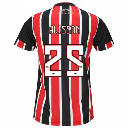 Kandiny Kinder Alisson #25 Schwarz Rot Weiß Auswärtstrikot Trikot 2024/25 T-Shirt Österreich