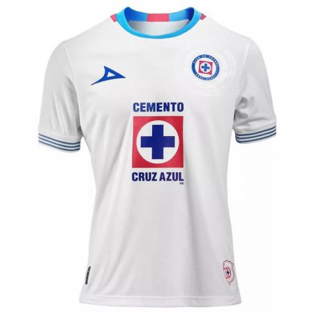 Kandiny Bambino Maglia Daniela Flores #9 Bianco Blu Kit Gara Away 2024/25 Maglietta