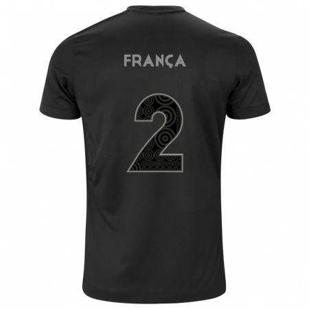 Kandiny Kinderen Matheus França #2 Zwart Uitshirt Uittenue 2024/25 T-Shirt België