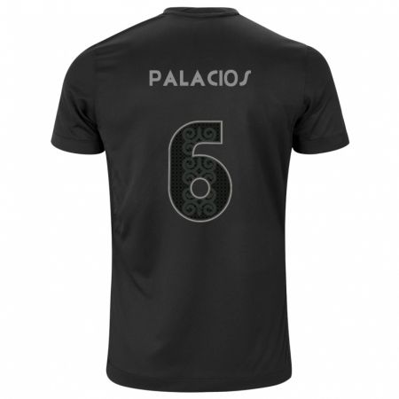 Kandiny Bambino Maglia Diego Palacios #6 Nero Kit Gara Away 2024/25 Maglietta