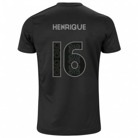 Kandiny Kinderen Pedro Henrique #16 Zwart Uitshirt Uittenue 2024/25 T-Shirt