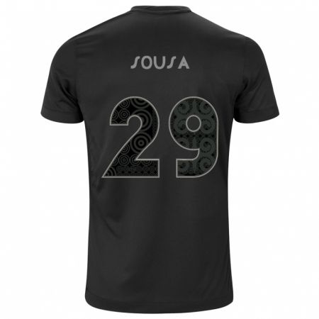 Kandiny Bambino Maglia Arthur Sousa #29 Nero Kit Gara Away 2024/25 Maglietta