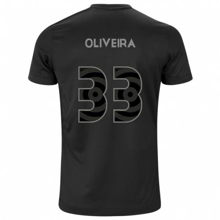 Kandiny Bambino Maglia Ruan Oliveira #33 Nero Kit Gara Away 2024/25 Maglietta