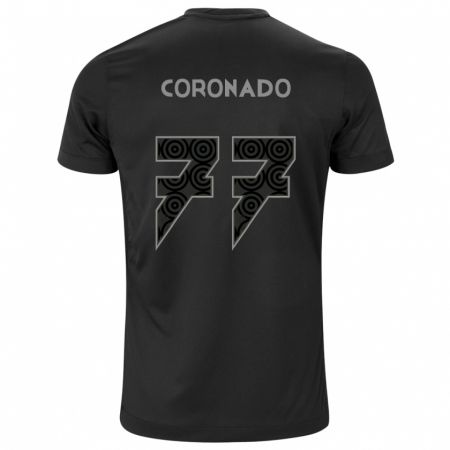 Kandiny Bambino Maglia Igor Coronado #77 Nero Kit Gara Away 2024/25 Maglietta