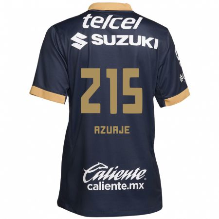 Kandiny Bambino Maglia Ángel Azuaje #215 Ossidiana Oro Bianco Kit Gara Away 2024/25 Maglietta