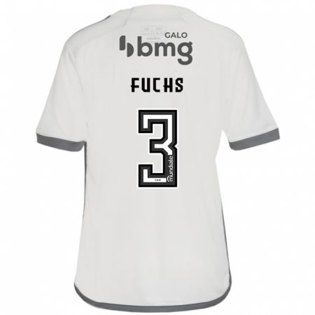 Kandiny Bambino Maglia Bruno Fuchs #3 Bianco Kit Gara Away 2024/25 Maglietta