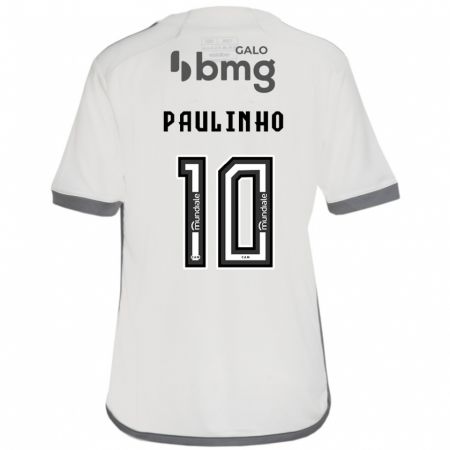 Kandiny Kinder Paulinho #10 Cremefarben Auswärtstrikot Trikot 2024/25 T-Shirt Österreich