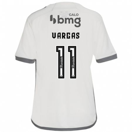 Kandiny Kinder Eduardo Vargas #11 Cremefarben Auswärtstrikot Trikot 2024/25 T-Shirt Österreich