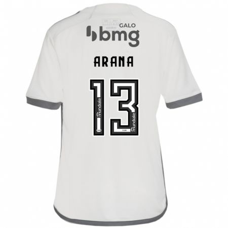 Kandiny Kinderen Guilherme Arana #13 Gebroken Wit Uitshirt Uittenue 2024/25 T-Shirt