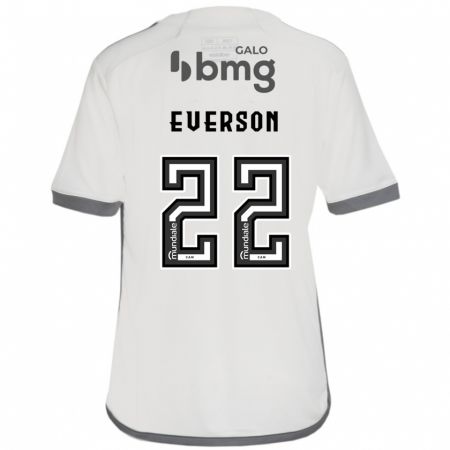 Kandiny Bambino Maglia Everson #22 Bianco Kit Gara Away 2024/25 Maglietta