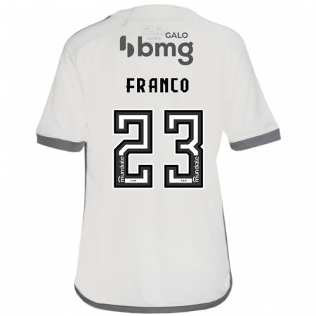 Kandiny Kinderen Alan Franco #23 Gebroken Wit Uitshirt Uittenue 2024/25 T-Shirt België